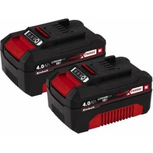 Einhell Power X-Change Werkzeug-Akku 18V, 4.0Ah, Li-Ionen, 2 Stück (4511489)