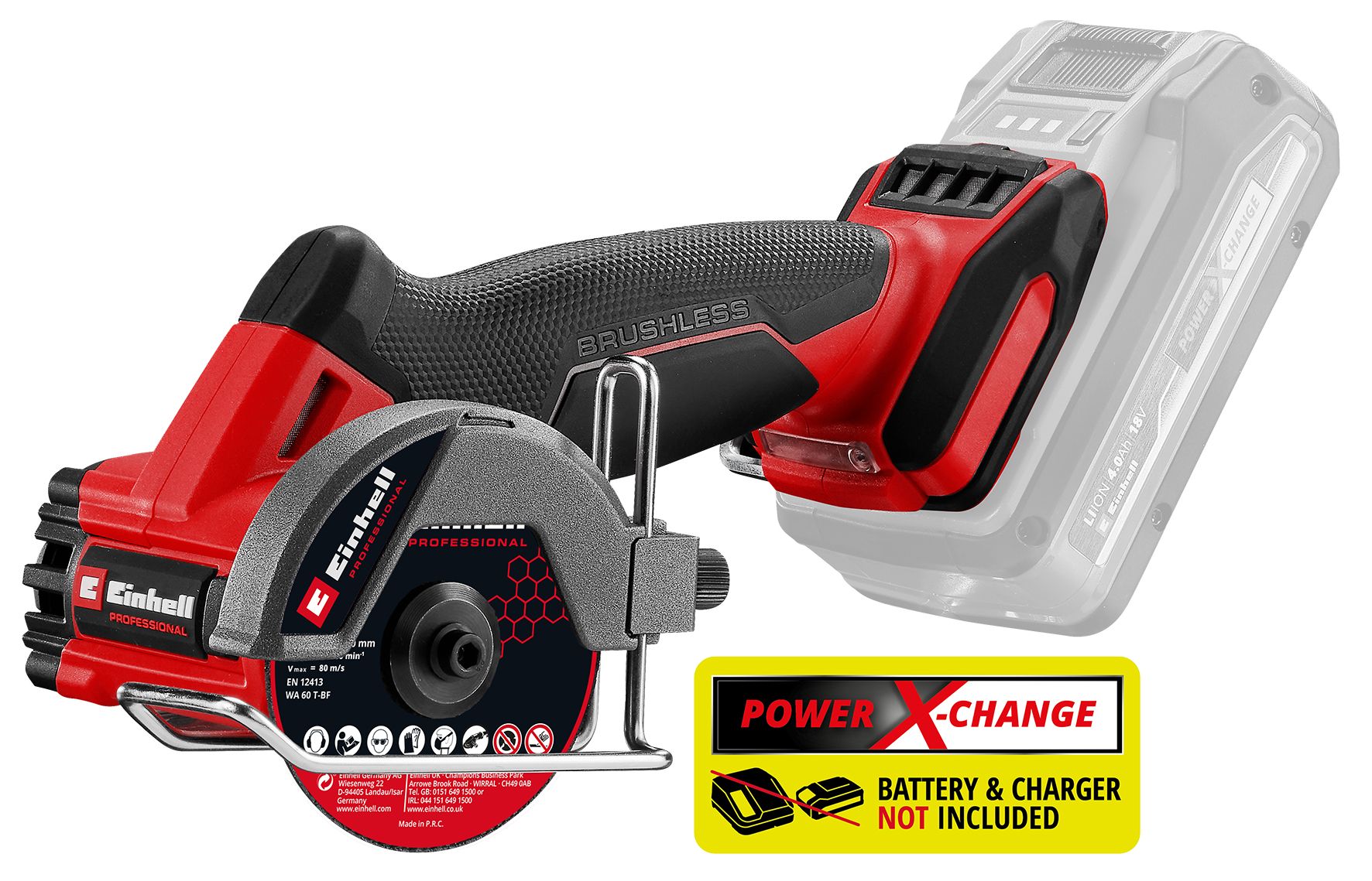 Einhell Akku-Trennschleifer TP-CO 18/76-C Li BL - Solo (4432000)