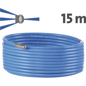 Kränzle Rohrreinigungsschlauch 15 m, Stecksystem DN12, mit Frontbohrung