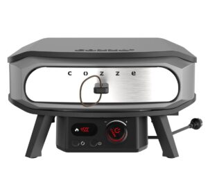 Cozze Pizzaofen elektrisch Premium Rotate 60,5x62,5x33 schwarz grau