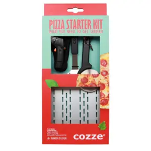 Cozze Pizza Starter Kit, Pizzaschieber + Pizzaschneider + Infrarot Thermometer
