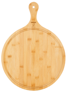 Cozze Pizzaschneidbrett mit Griff Ø 350 mm x 20 mm