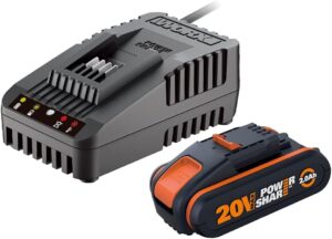 Worx 20V PowerShare Starterset 20V, 2.0Ah, Li-Ionen, 1 Akku [2.0Ah] [40Wh]