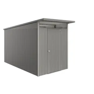 Biohort Gerätehaus »AvantGarde Eco«, BxHxT: 180 x 222 x 380 cm (Außenmaß), Gr. A4, quarzgrau-metallic, mit Einfachtür