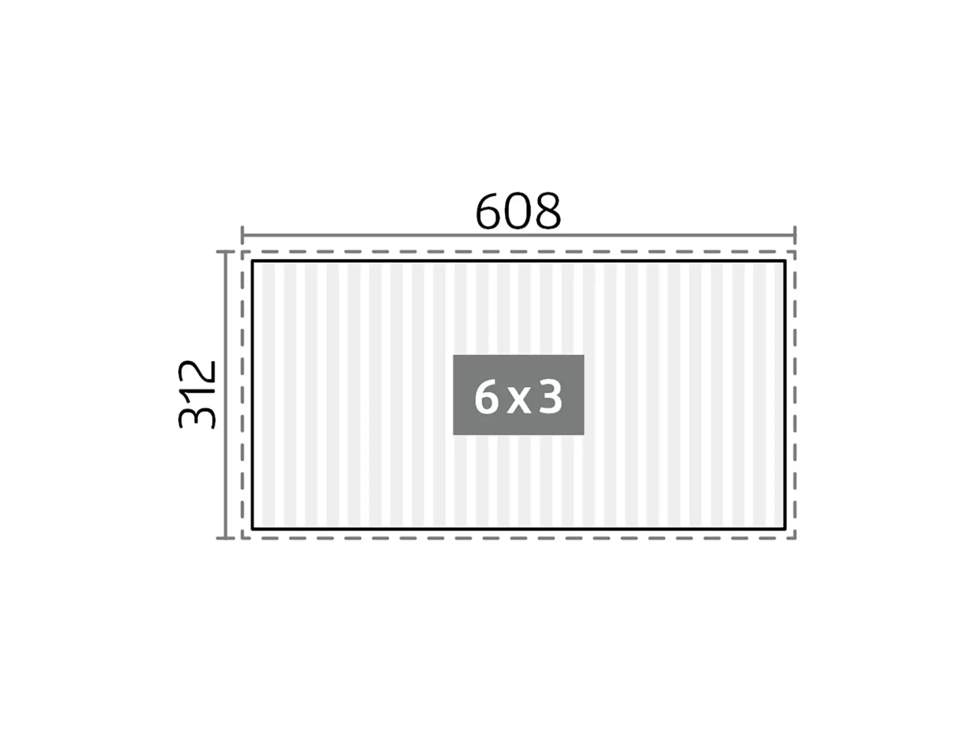 Biohort Biohort Pergola 6 m x 3 m Dunkelgrau-Metallic – Bild 4