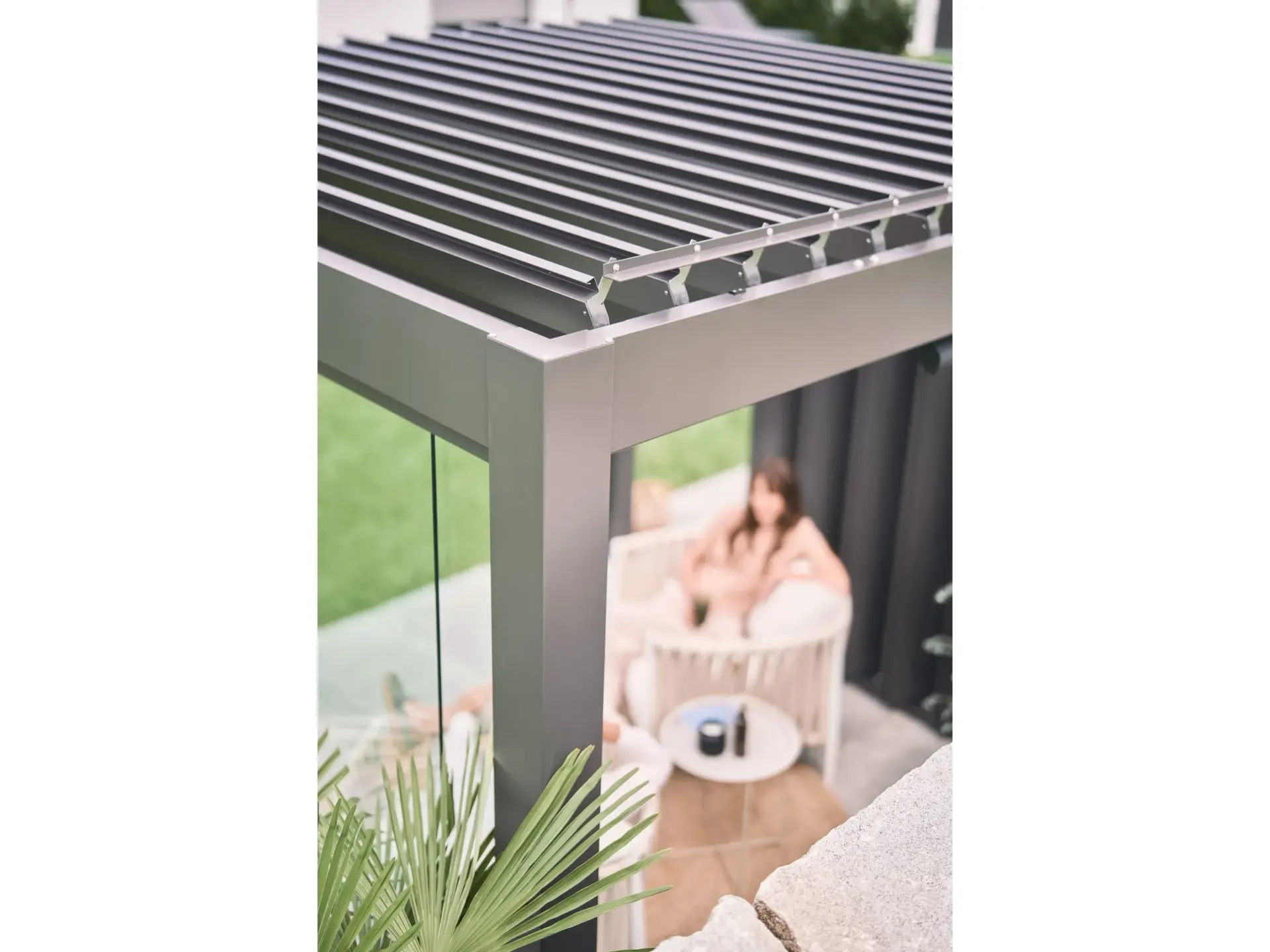 Biohort Biohort Pergola 6 m x 3 m Dunkelgrau-Metallic – Bild 5