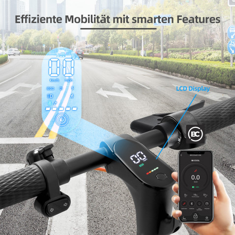 Be Cool E-Scooter NX4-CORE 25 km/h maximale Geschwindigkeit – Bild 4