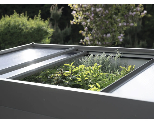 Biohort Frühbeetaufsatz 200x101x23cm dunkelgrau-metallic – Bild 2