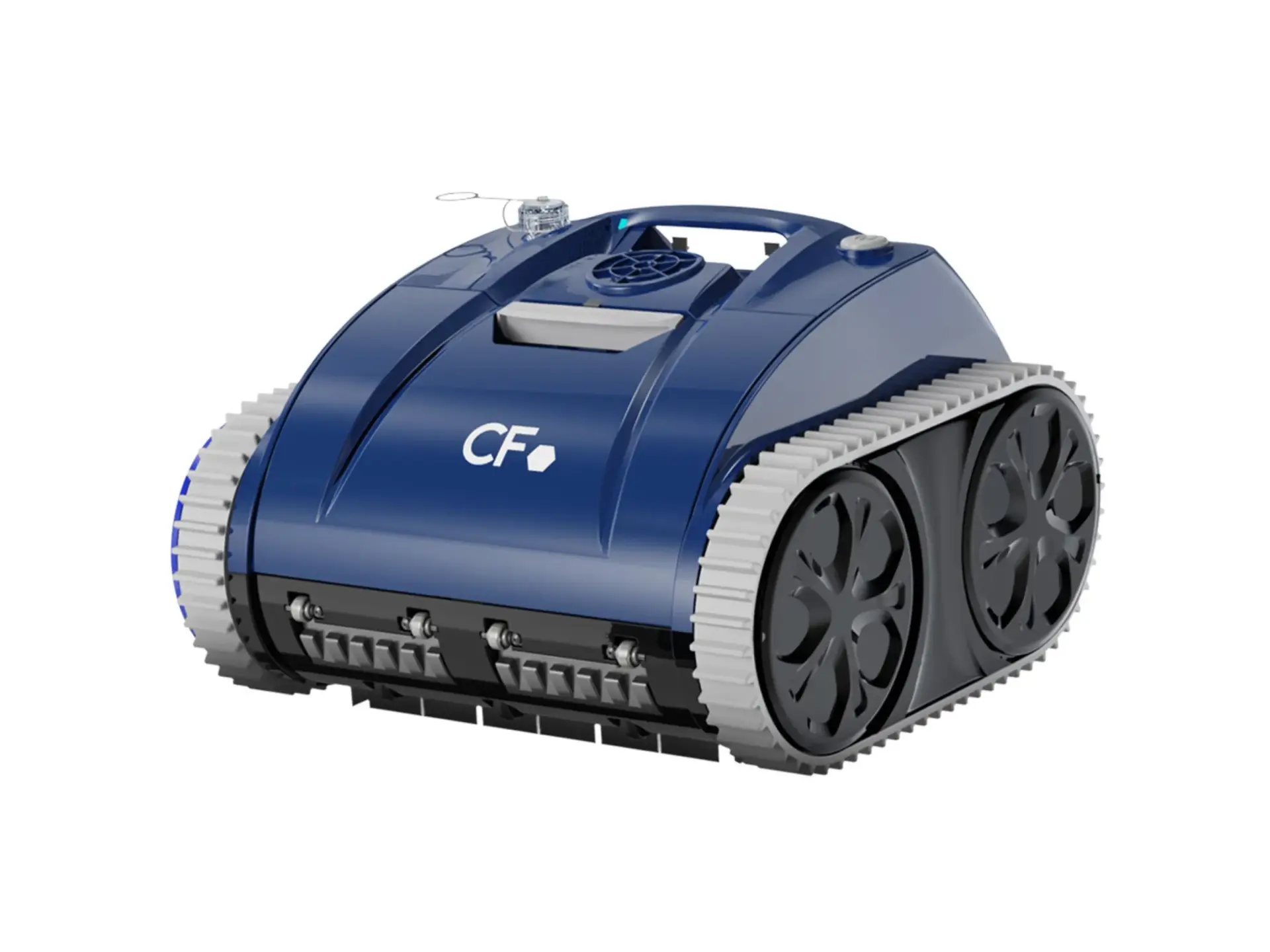 CF Poolroboter CF200CL mit Lithium-Ionen-Akku Blau-Schwarz, automatischer Bodenreiniger Wand und Boden, max. 120m² Poolfläche
